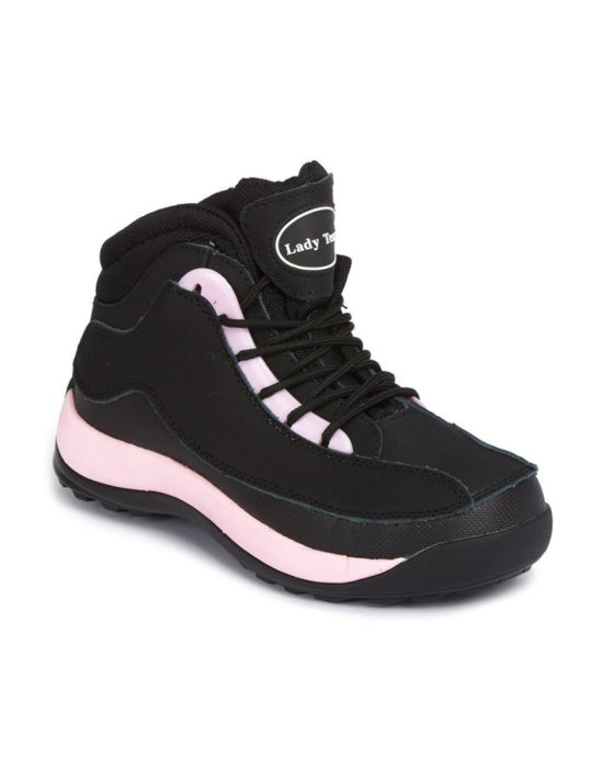 Ladies Black/Pink Hiker Boot