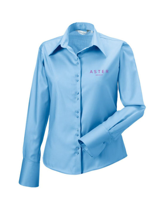 Ultimate Long Sleeve Blouse Sky Blue