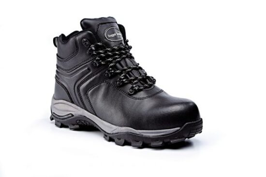 Black Leather Waterproof Hiker